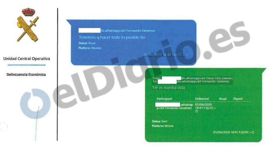 Los investigados del PP en Almería, sobre su mordida en plena pandemia: "Tu polla no para de maquinar"