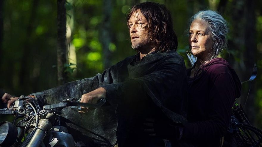 Norman Reedus y Melissa McBride en 'The Walking Dead'