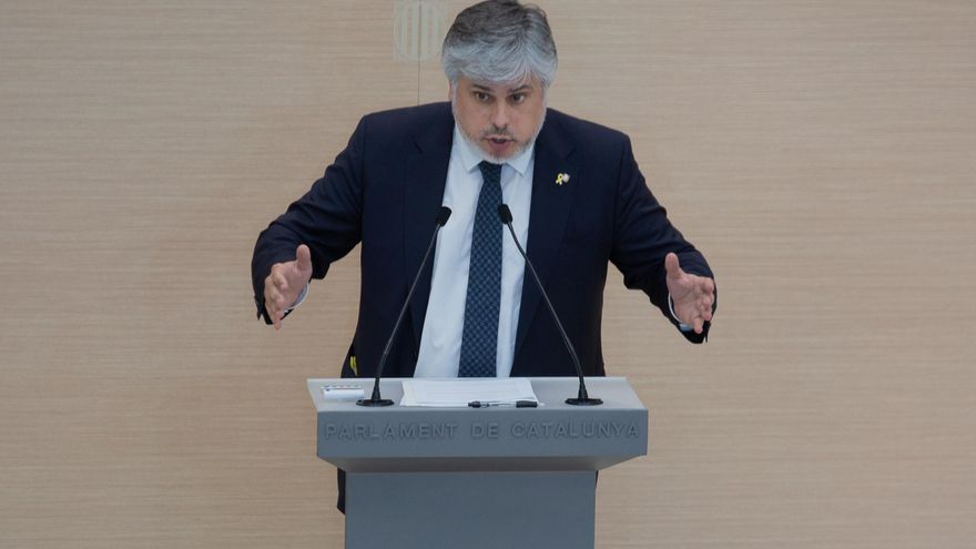 El presidente de Junts en el Parlament, Albert Batet