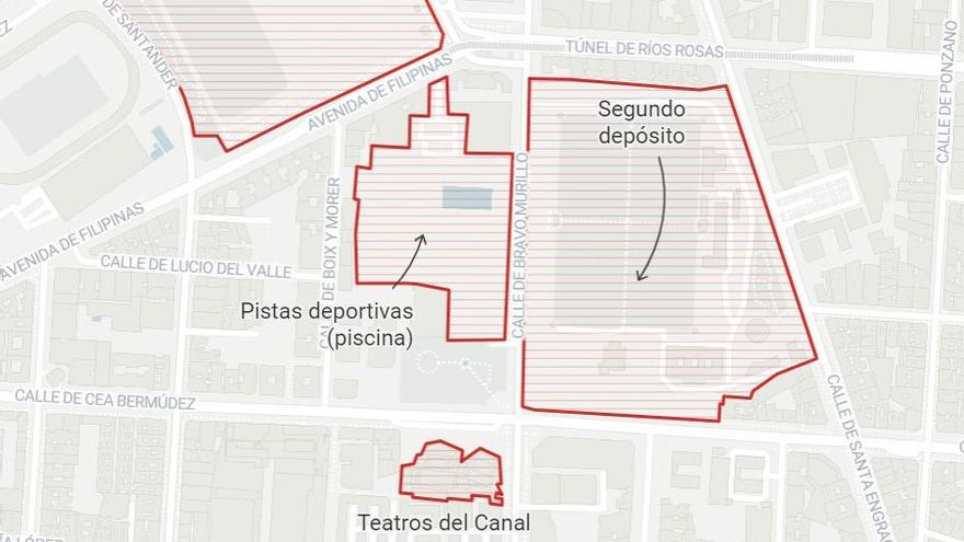 Un "abrazo" vecinal para impedir que el Canal de Isabel II construya un 'mini Wizink' en Chamberí