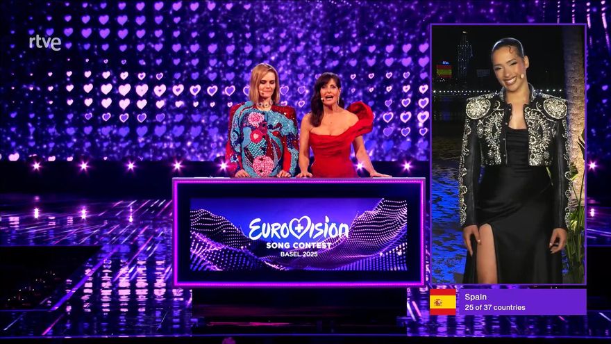 RTVE detalla los resultados del televoto de España en Eurovisión 2025, que vuelve a conceder 12 puntos a Israel