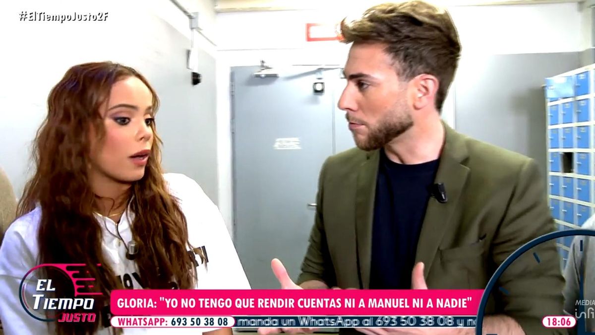 Gloria Camila con César Muñoz en 'El tiempo justo'