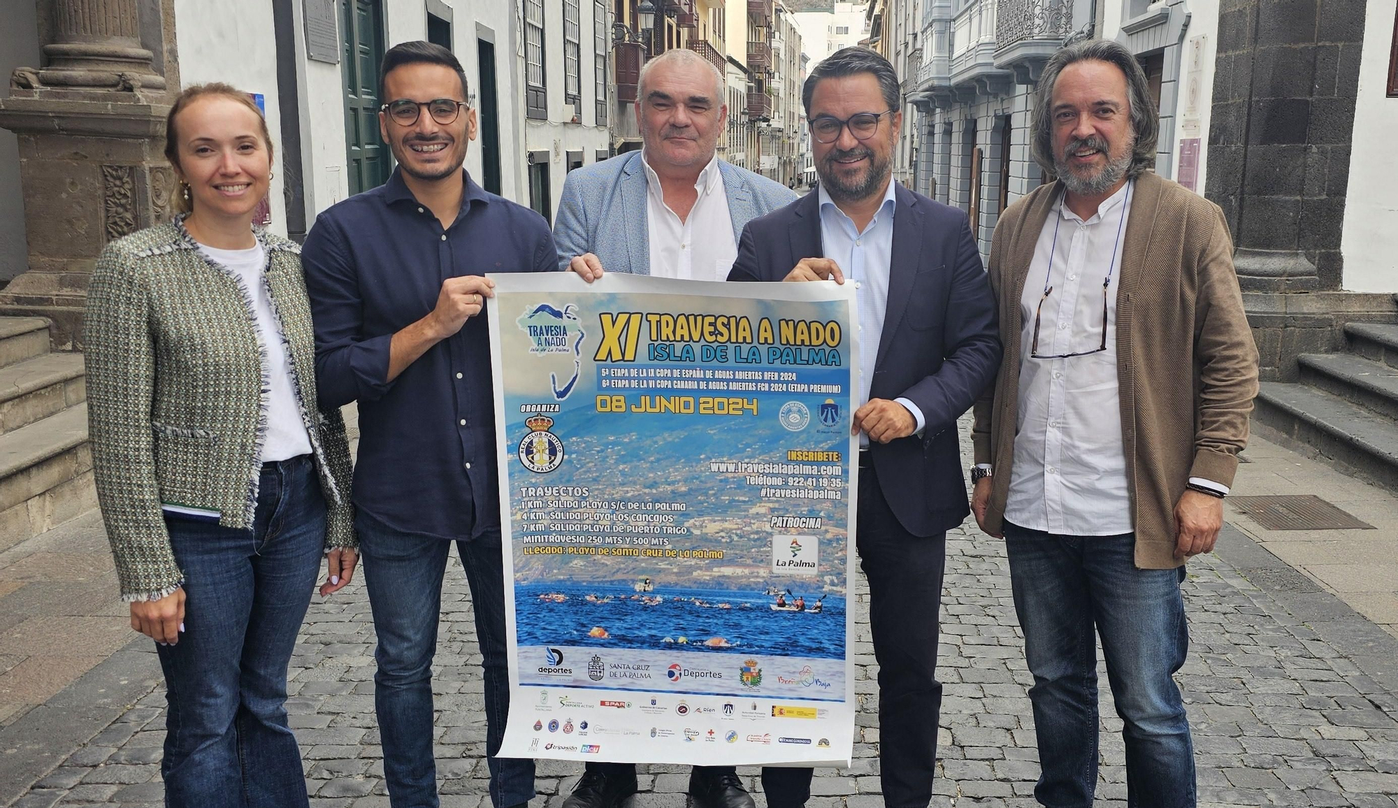 Presentación del cartel de la XI Travesía a Nado Isla de La Palma.