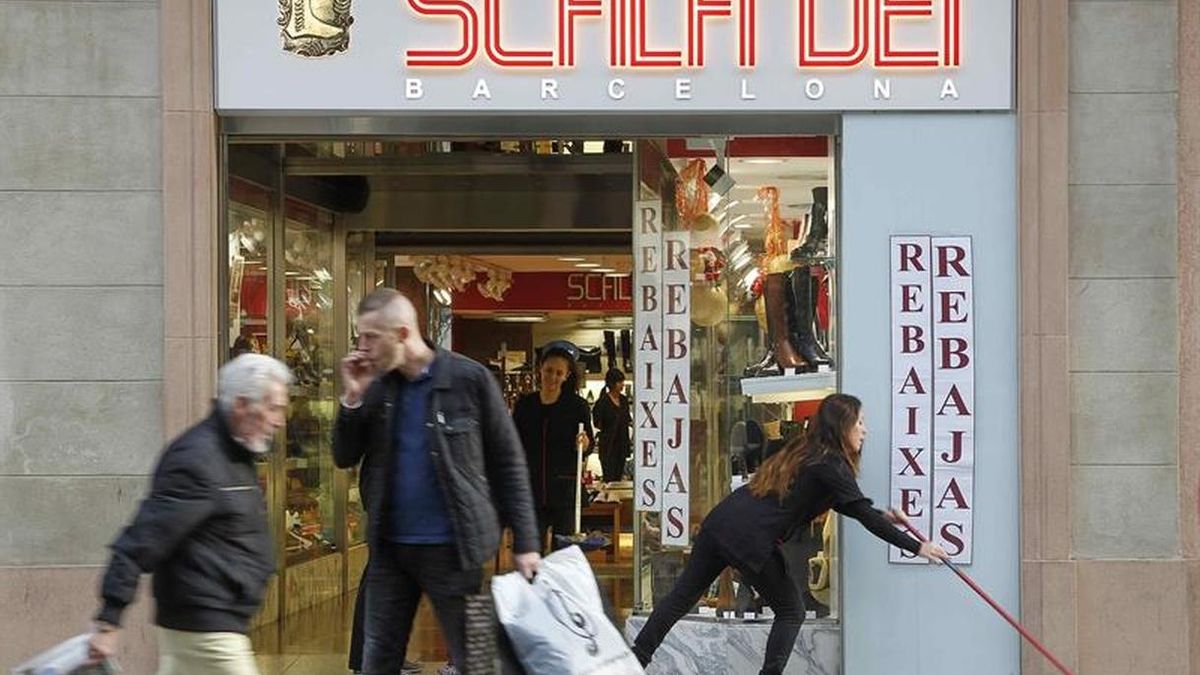 Las ventas del comercio caen el 3,9 por ciento en Cataluña y el 1,2 por ciento en España en octubre