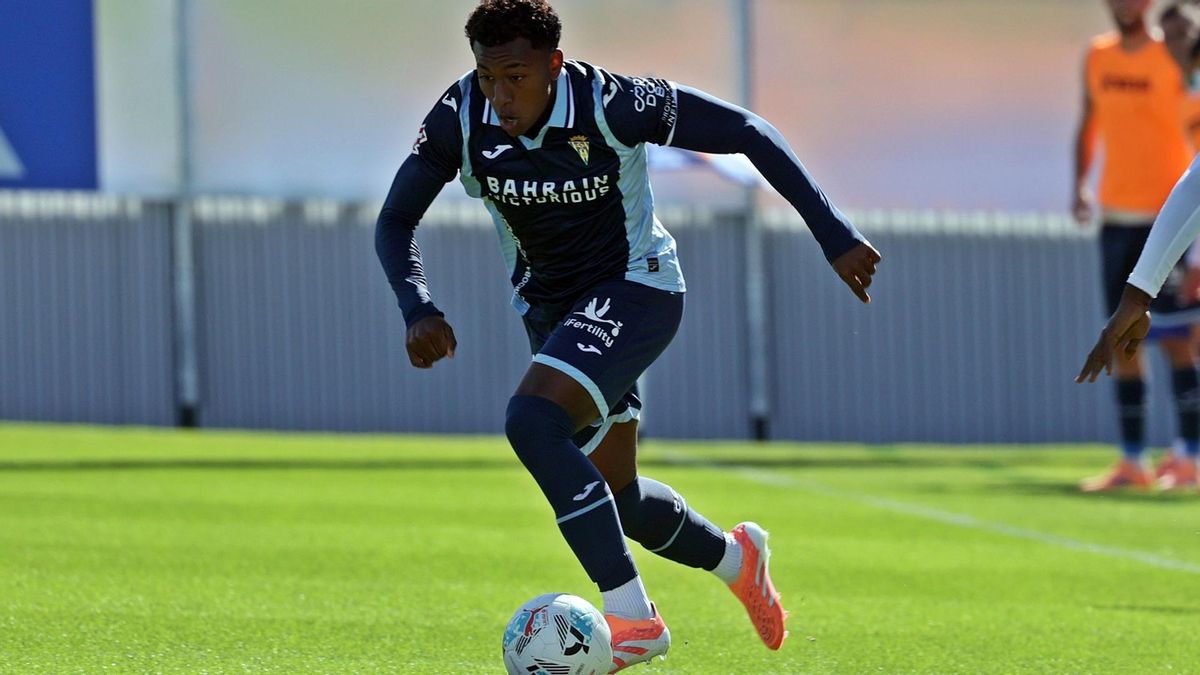 Marcelo Timorán durante su partido con el Córdoba CF en Zaragoza