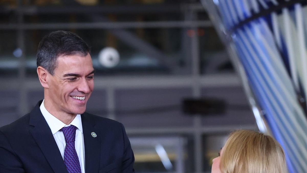 El presidente del Gobierno, Pedro Sánchez  durante la Cumbre con los Balcanes Occidentales, en la sede del Consejo Europeo, a 17 de diciembre de 2025, en Bruselas (Bélgica).