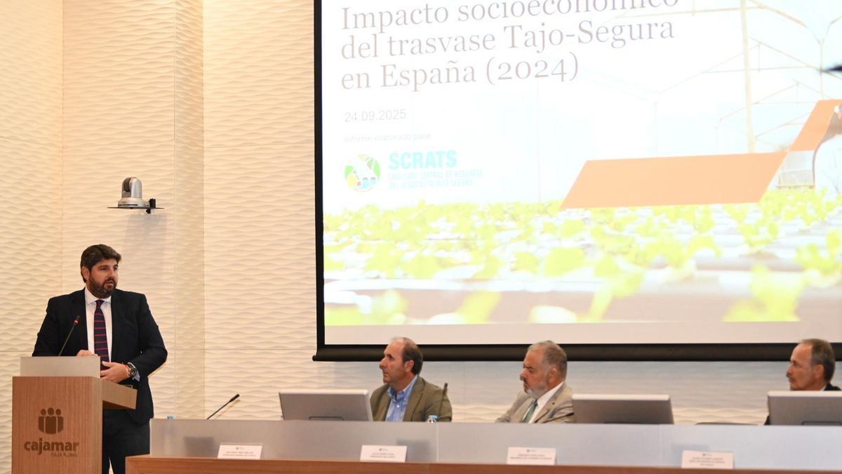 Los regantes insisten en que el Trasvase Tajo Segura aporta casi 4.000 millones al PIB y sostiene 103.000 empleos en España