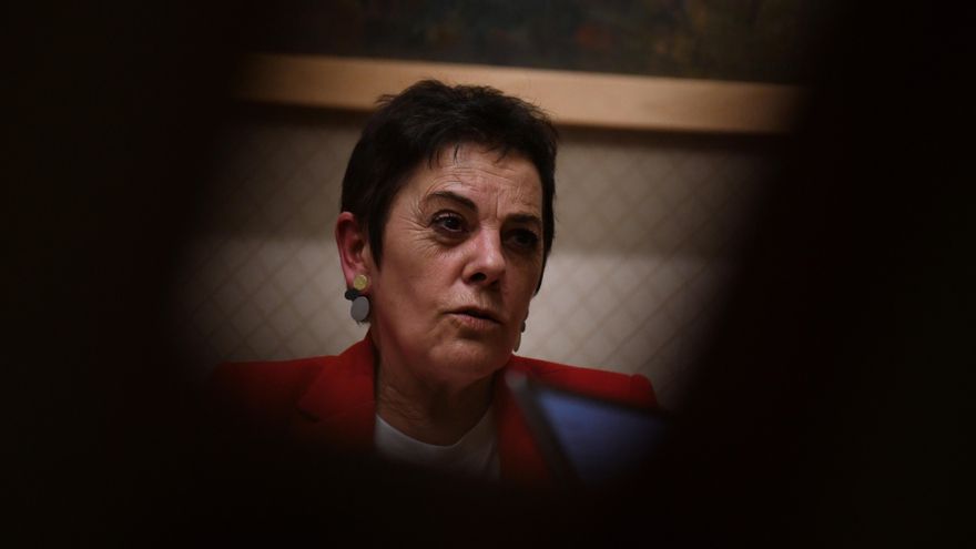 Mertxe Aizpurua, este jueves, en el Congreso.