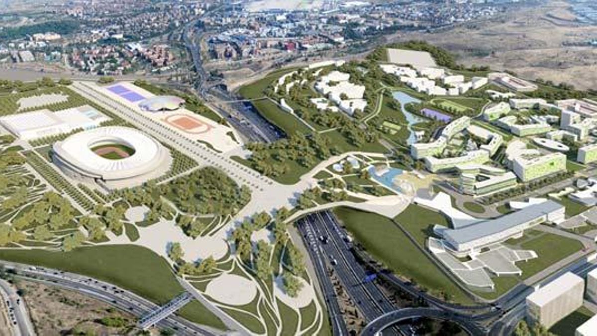 Parque olímpico diseñado para los Juegos Olímpicos de Madrid 2020, cuyo proyecto fue ya descartado