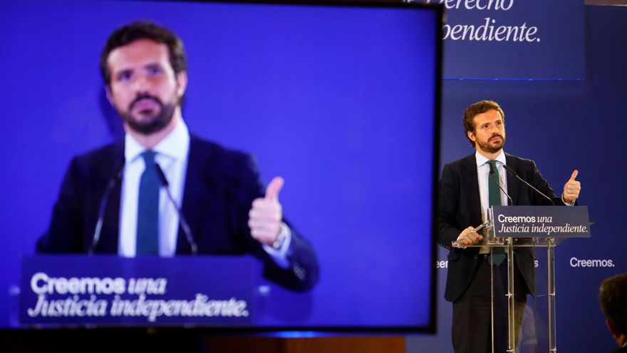 Casado asegura que el PP nunca estará en un acto "en el que participe Bildu"