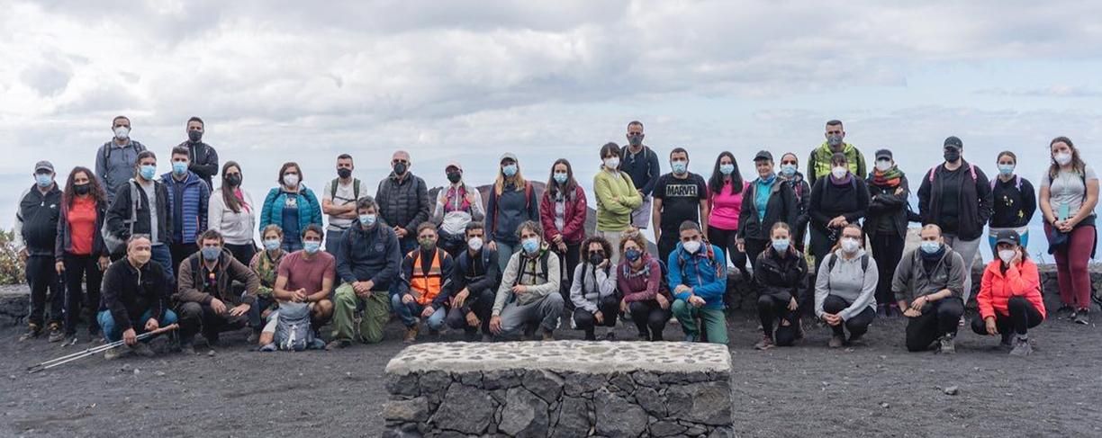 Los alumnos del curso de guía.