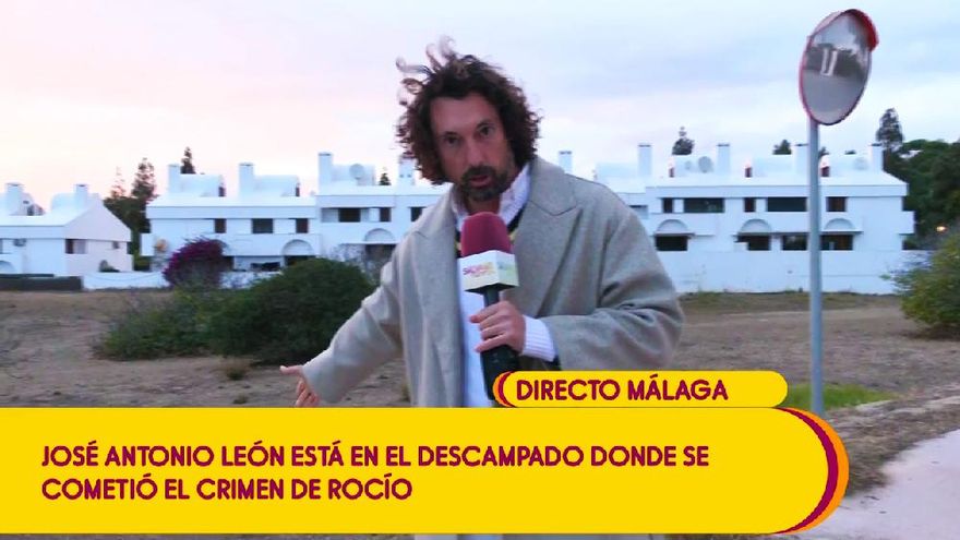 'Sálvame' monta un directo para mostrar el lugar del crimen de Rocío Wanninkhof