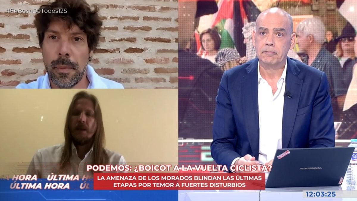 Nacho Abad, contra las manifestaciones propalestinas en 'La Vuelta': "Estáis poniendo vidas en riesgo"