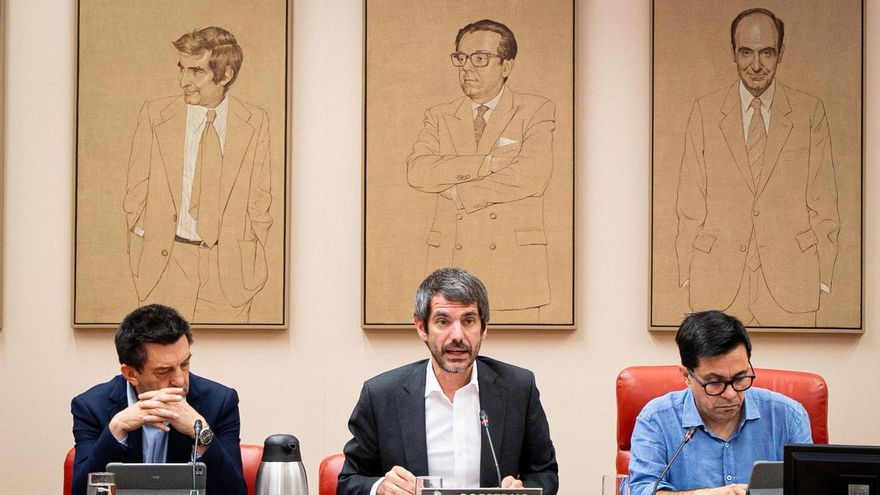 El ministro de Cultura, Ernest Urtasun, compareciendo ante la Comisión de Cultura