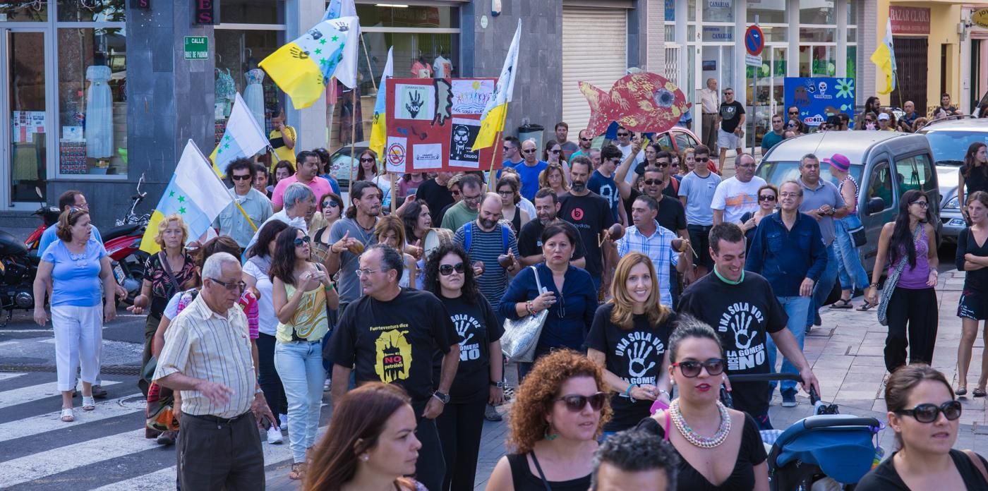 Manifestación contra las prospecciones en San Sebastián