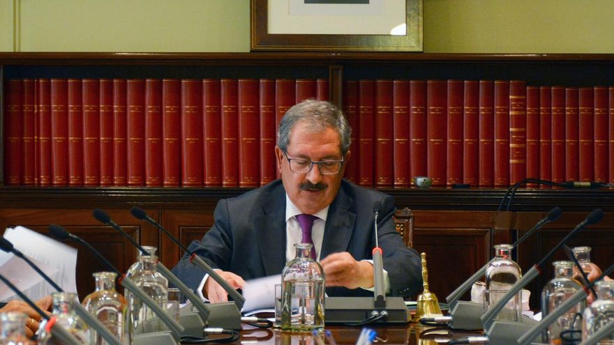 Pleno del CGPJ del 13 de octubre presidido por Rafael Mozo.