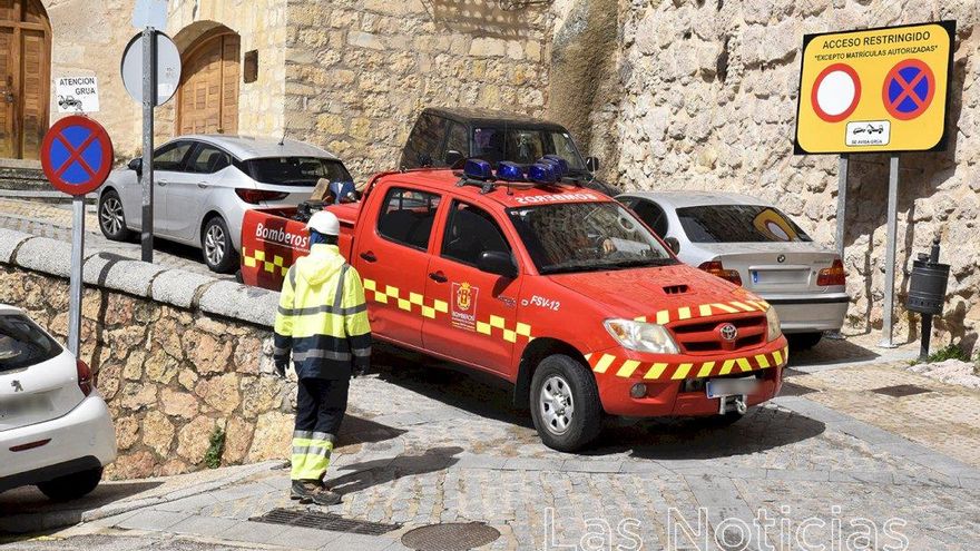 Herido grave un trabajador en las obras de los remontes en Cuenca tras caerle un árbol encima