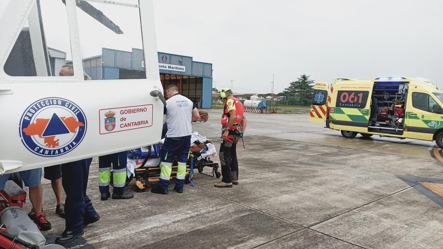 Herida grave una mujer de 43 años, vecina de San Sebastián, tras sufrir una caída en Potes.