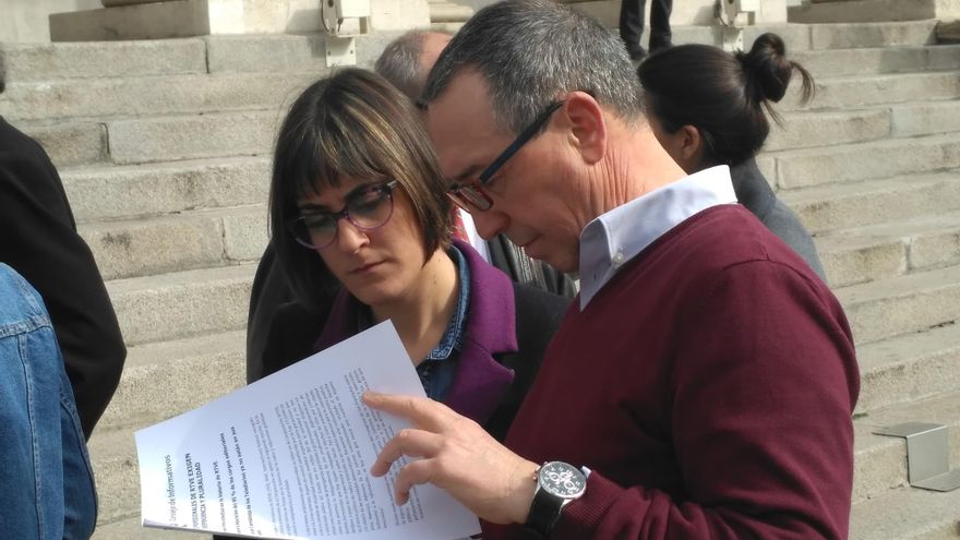 Joan Baldoví (Compromís), en el acto de entrega