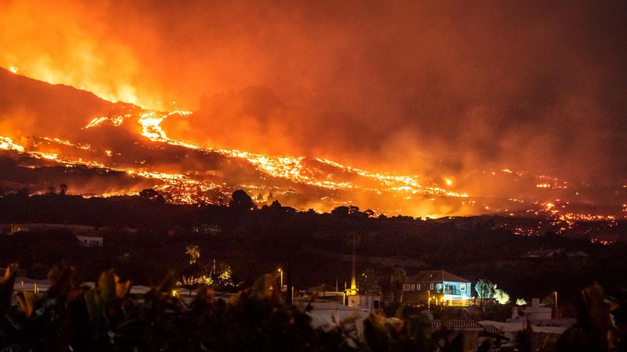 Avance de la lava en La Palma. / FOTO: Abián San Gil Hernández
