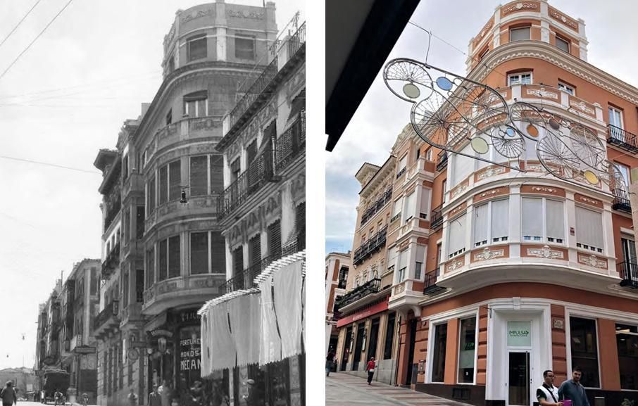 Calle Mayor, 10 en 1921 y en la actualidad