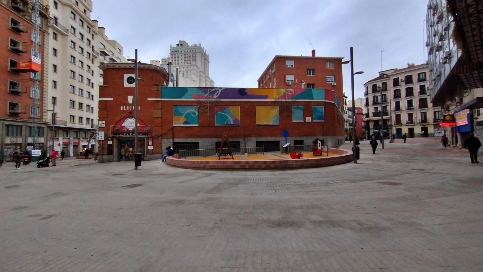 Las imágenes de la transformación peatonal en torno al mercado de Mostenses