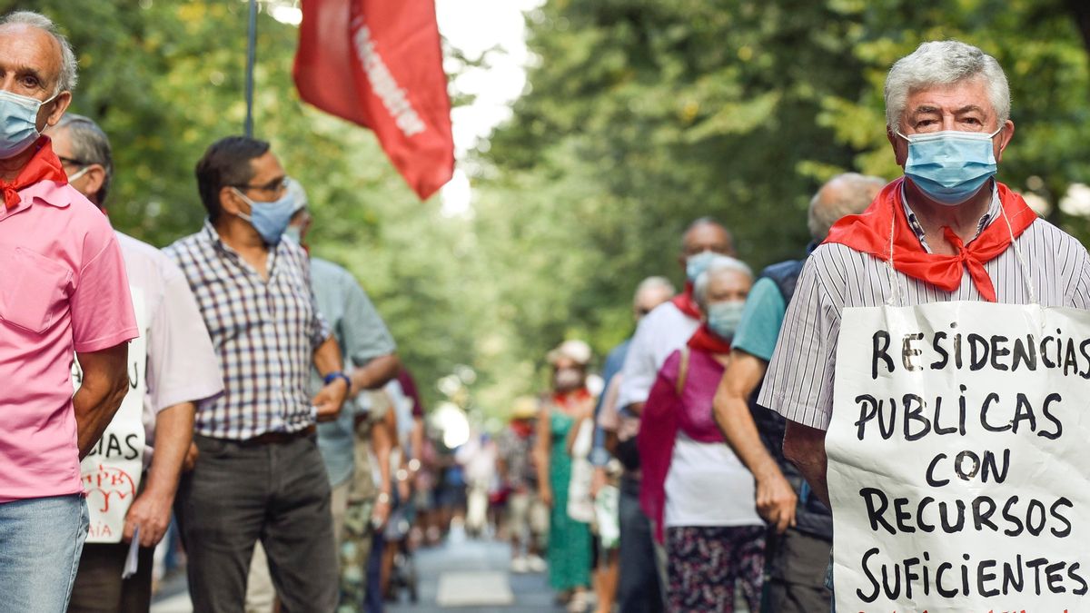Manifestación pro residencias públicas de mayores bien dotadas, en una imagen de archivo
