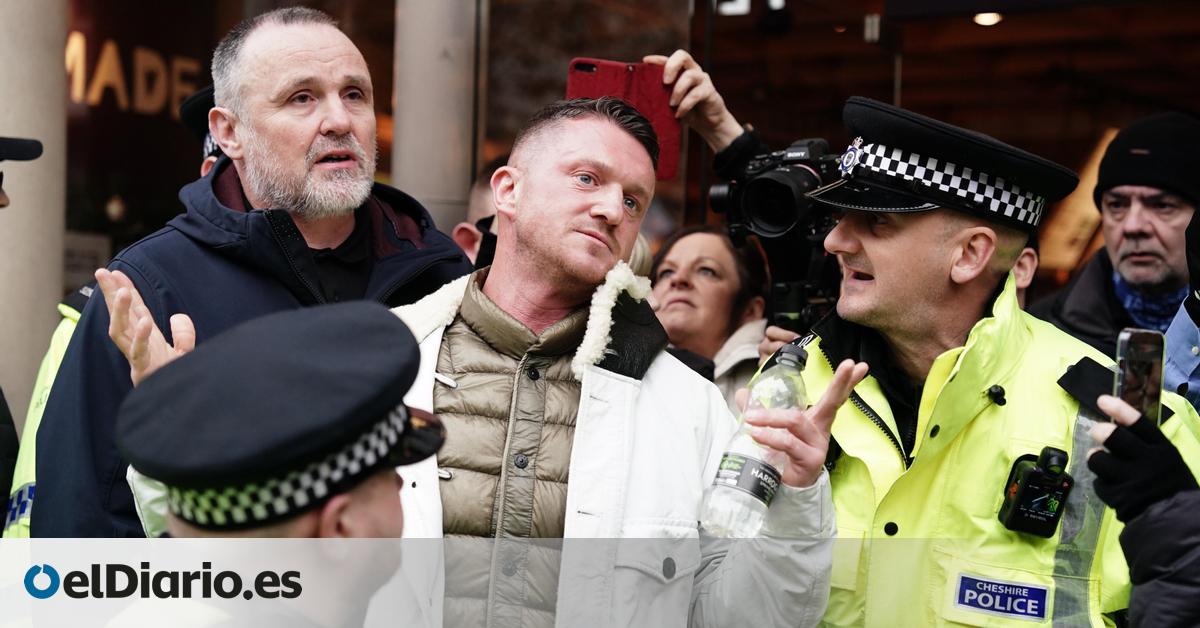 El líder ultraderechista británico Tommy Robinson buscado por la policía de Londres por una agresión llega a Tenerife
