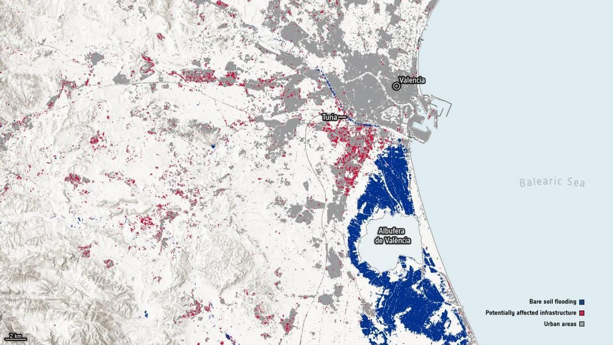 El cambio climático agravó el impacto de la DANA de Valencia y aumentó un 55% la extensión de las inundaciones