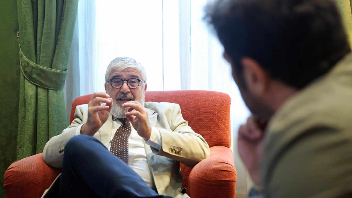 Ruiz en un momento de la entrevista