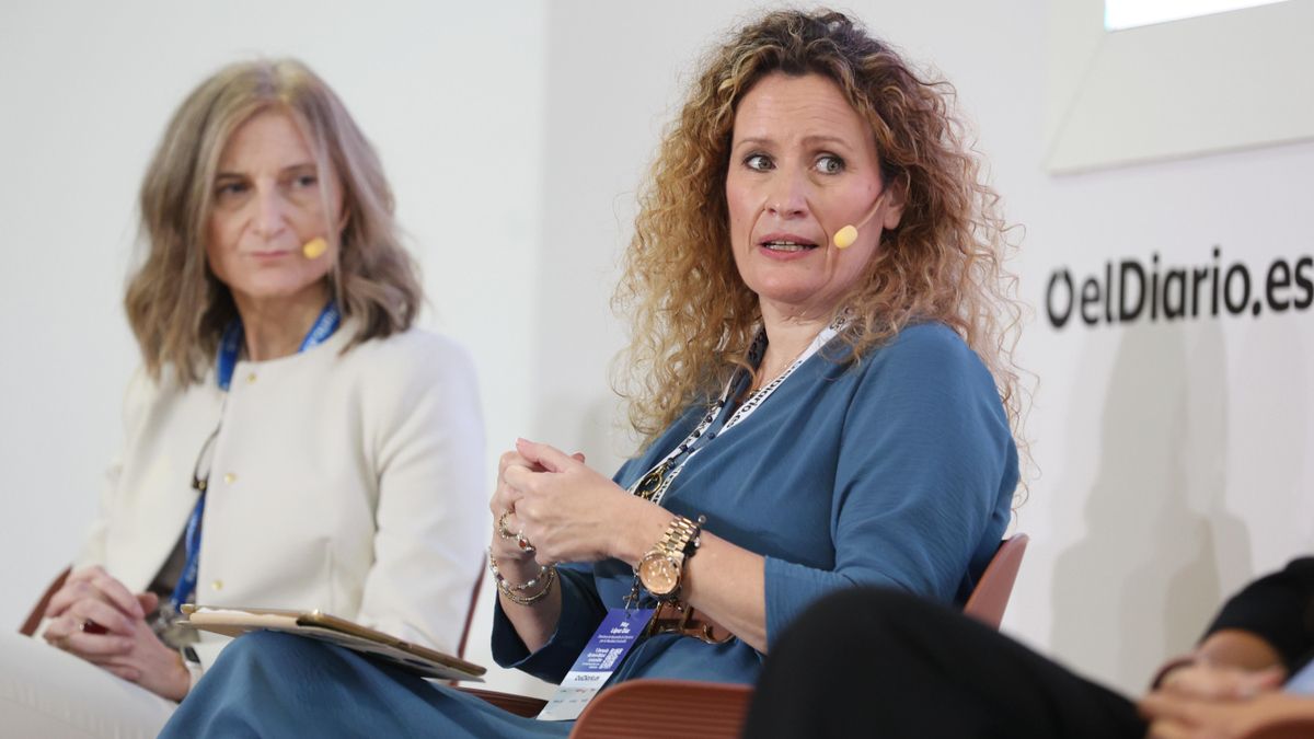 Olga García Sáez, directora de Operaciones de Correos, y May López, directora de Empresas por la Movilidad Sostenible