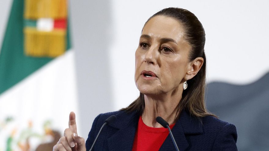 Sheinbaum condena expresiones “xenófobas” tras protesta contra gentrificación en México