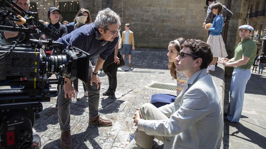 Imagen del rodaje de 'La línea invisible'