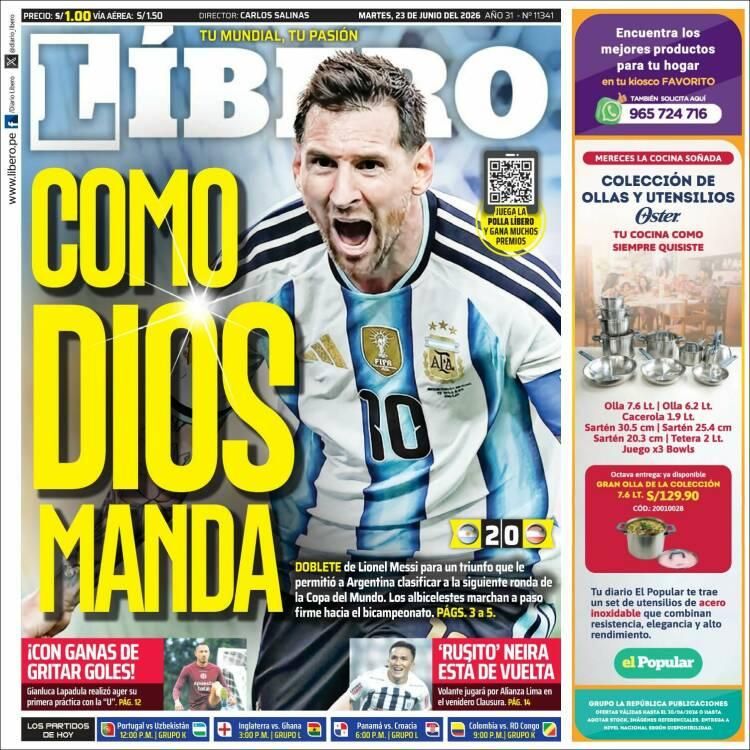 Los diarios del mundo, a los pies de un Messi eterno