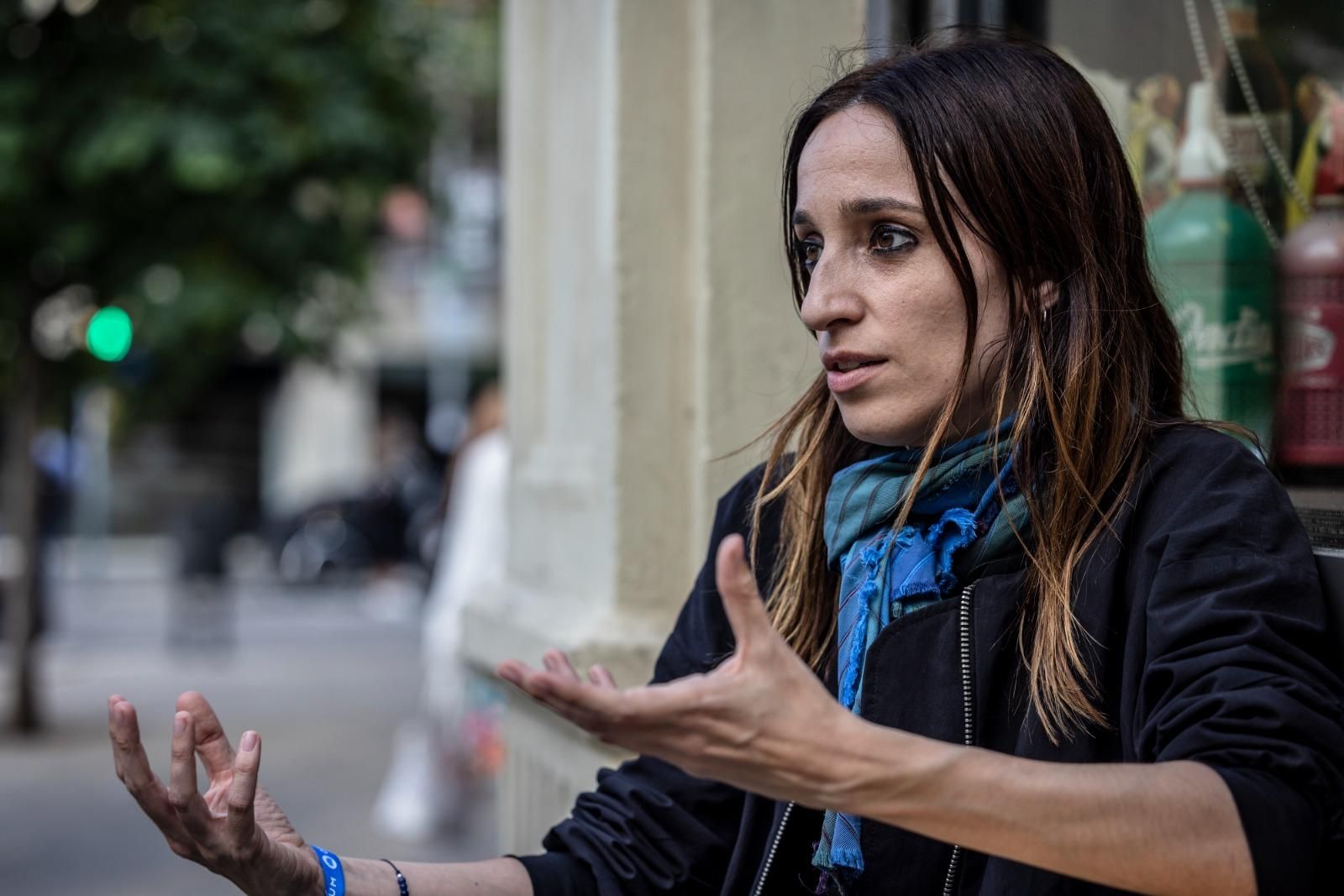 La artista Ivette Nadal, durante la entrevista por la publicación de su libro