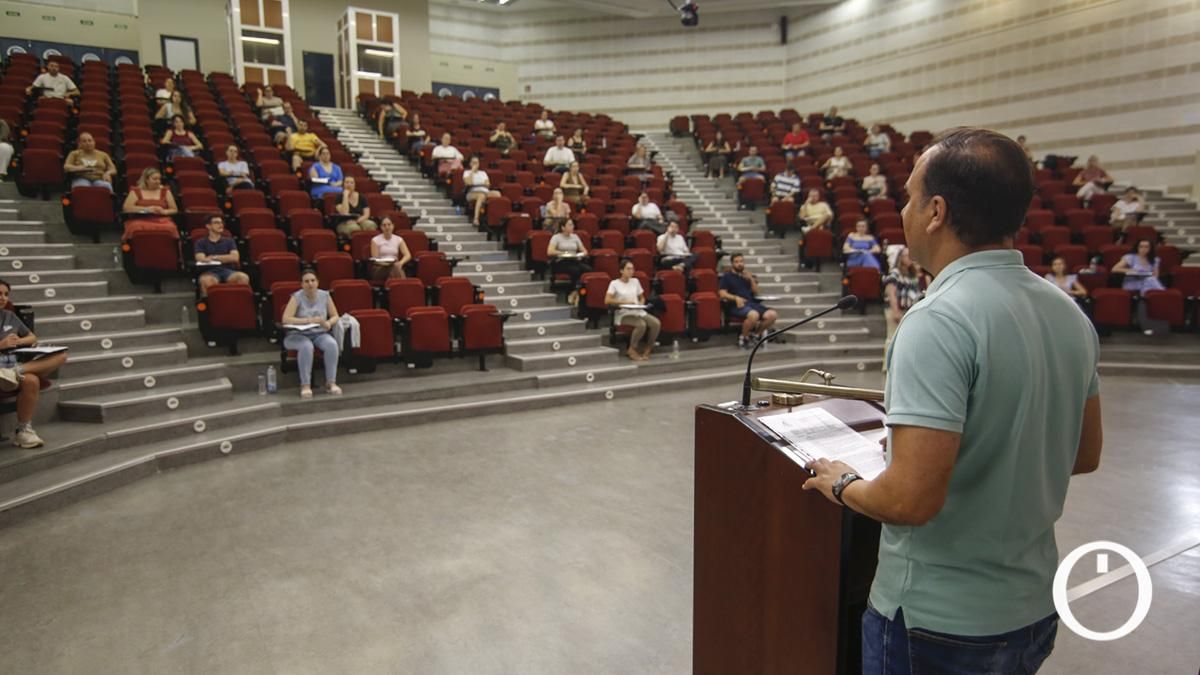 Unas oposiciones, en el Campus de Rabanales
