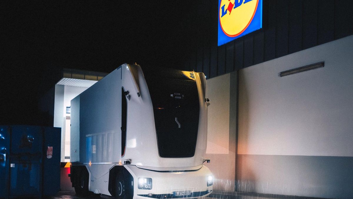 Lidl estrena en Alemania el primer camión eléctrico y totalmente autónomo sin conductor