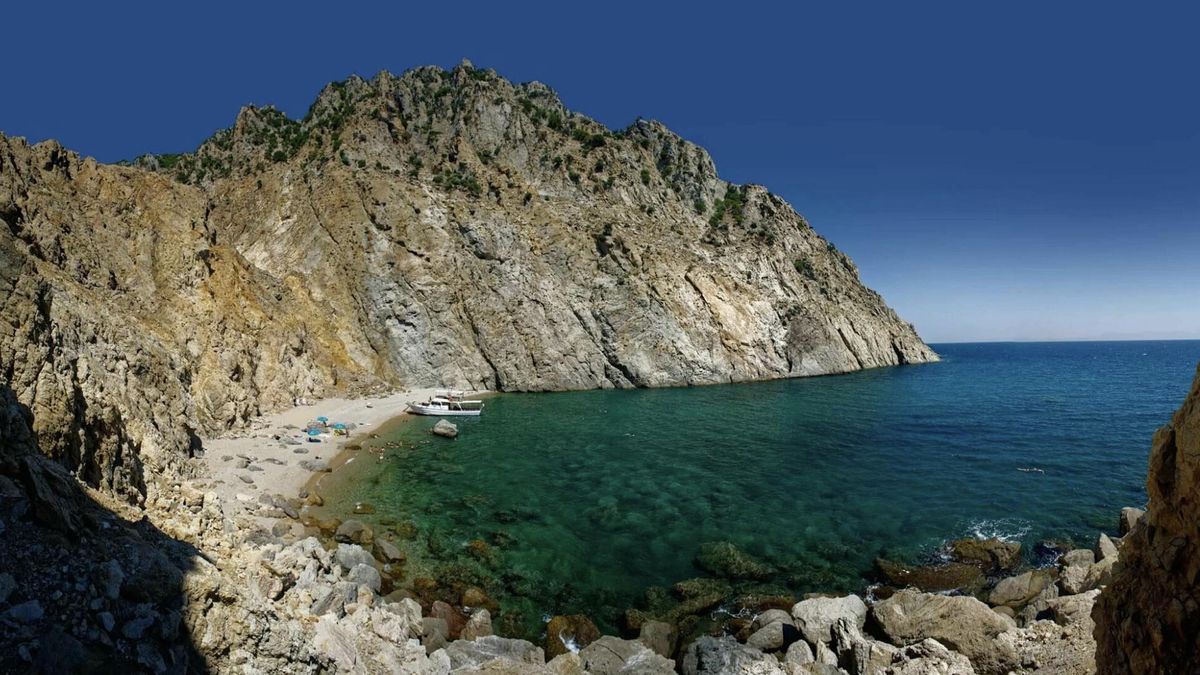 Vista de una de las playas de la isla griega