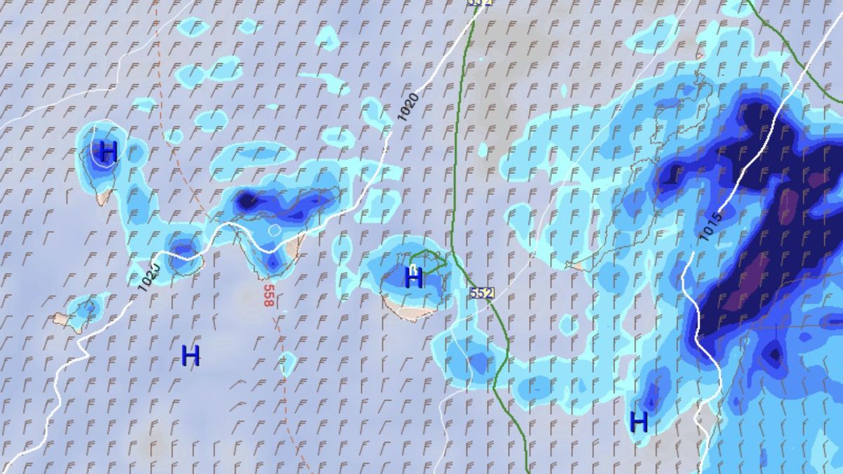 Cambio notable de tiempo a la vista en Canarias: regresan las lluvias y caen las temperaturas