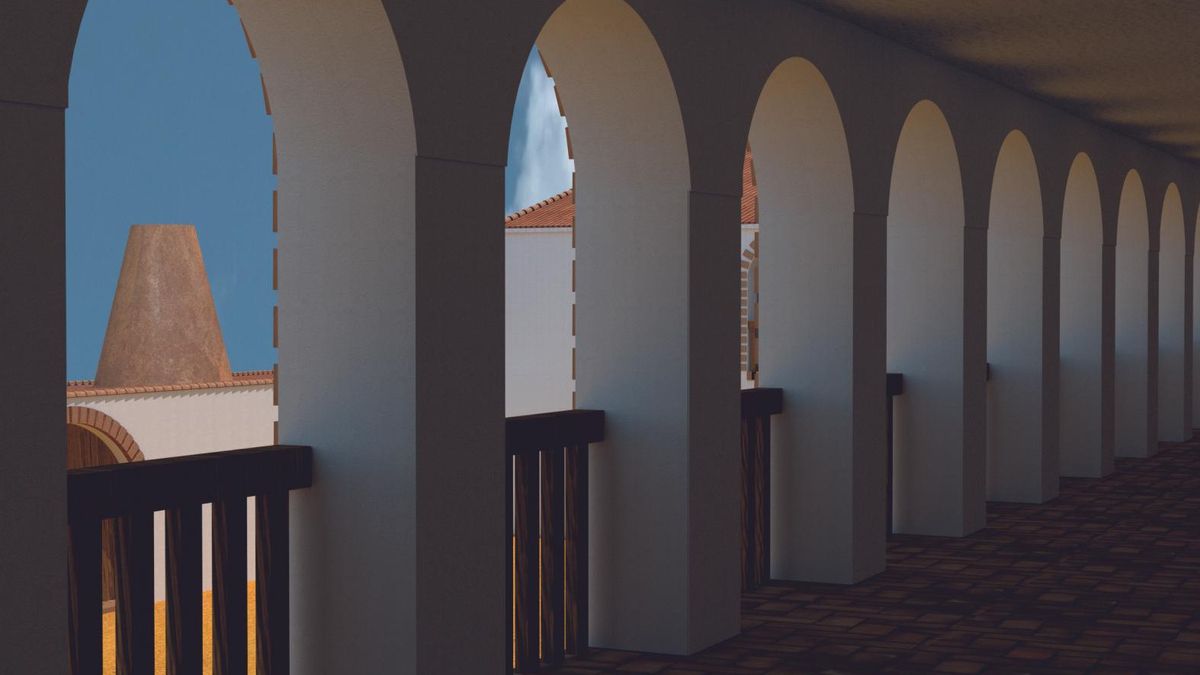 Planta superior del patio