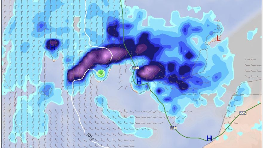 Canarias, pendiente de los pronósticos que anuncian lluvias abundantes e incluso nieve en los próximos días