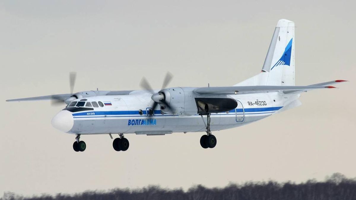 Así era el avión Antonov An-24, que se estrelló en Rusia