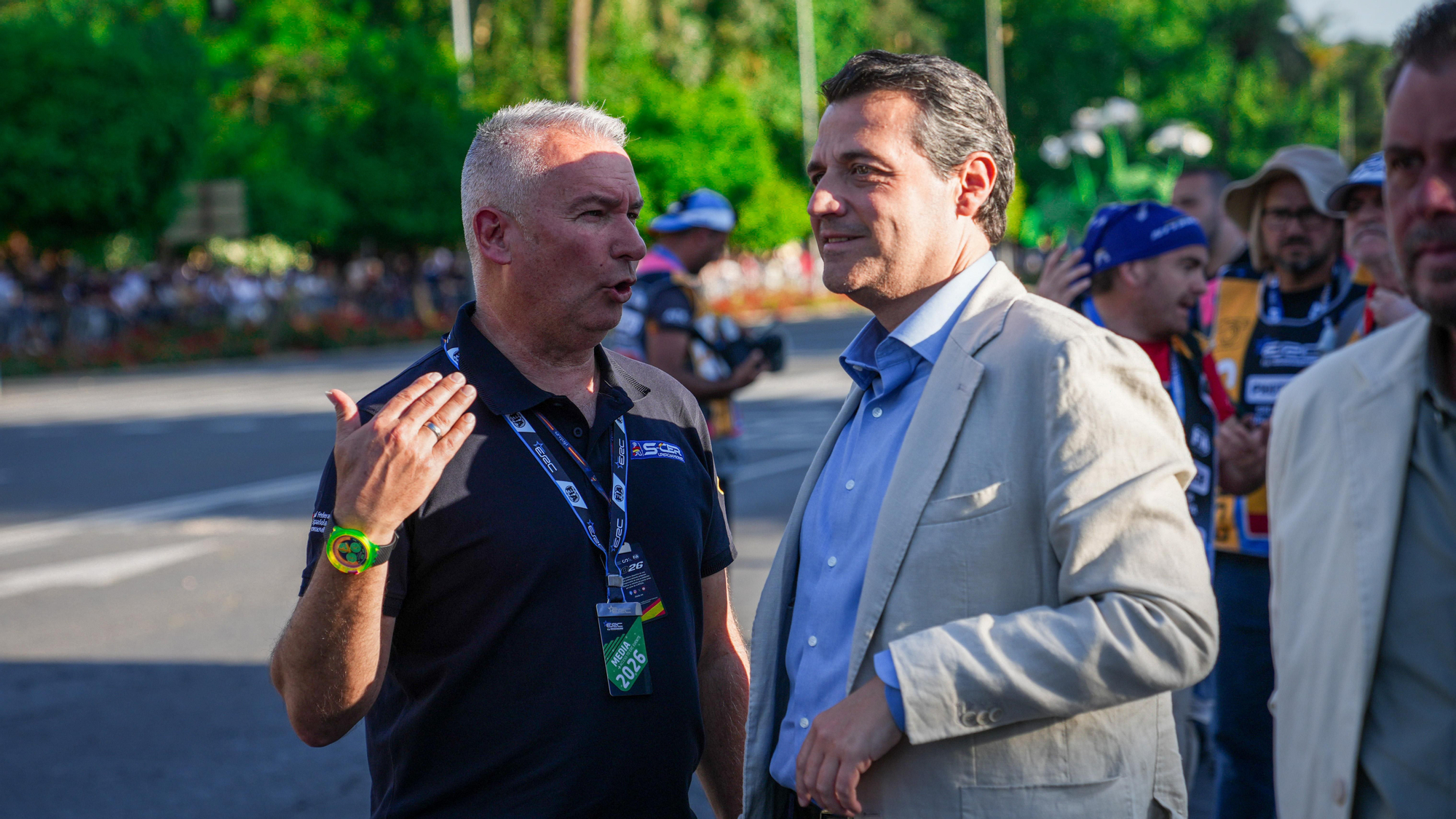 Tramo urbano del Rally Sierra Morena