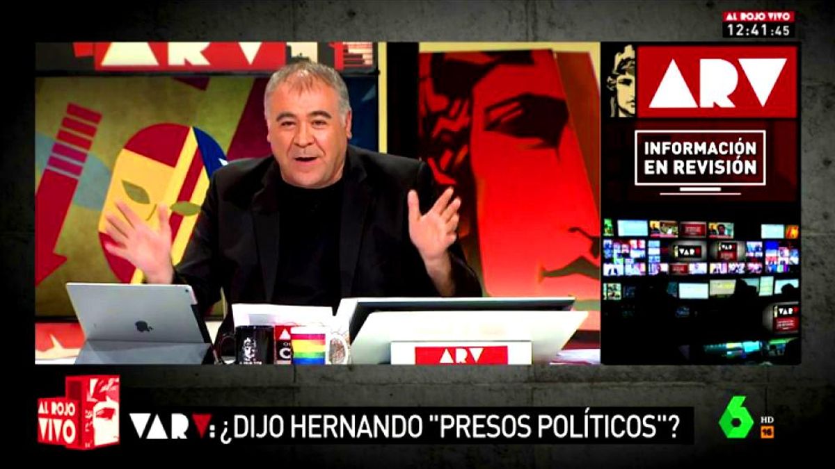 Ferreras estrena su propio VAR para revisar unas declaraciones de Rafael Hernando