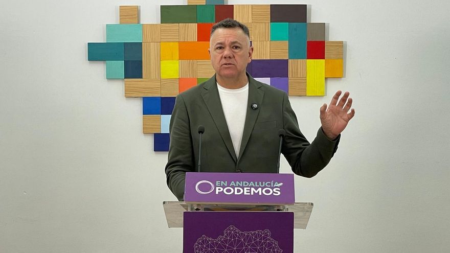 Archivo - El candidato de Podemos a la Presidencia de la Junta y diputado autonómico de Por Andalucía, Juan Antonio Delgado, en una foto de archivo.