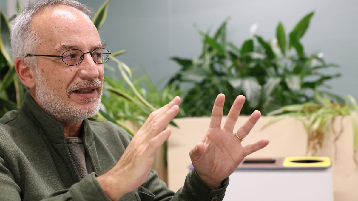 Mancuso durante un momento de la entrevista con elDiario.es