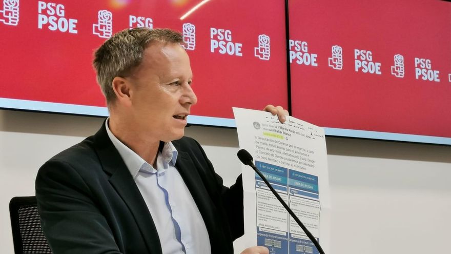 El portavoz del PSOE de Ourense, Rafael Rodríguez Villarino.