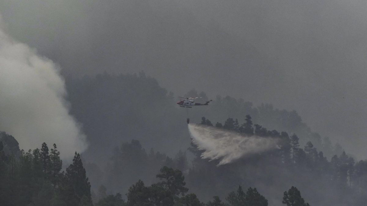 Así afecta el fuego a la isla de La Palma
