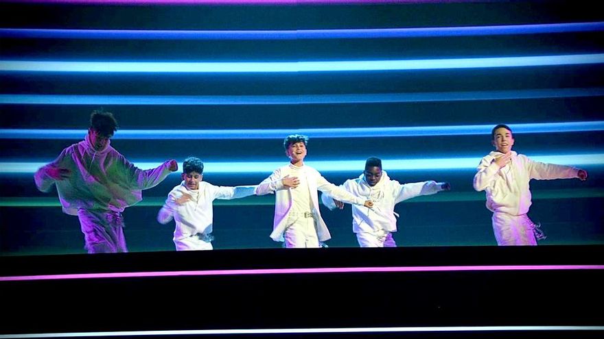 Ensayo de Carlos Higes en Eurovisión Junior 2022