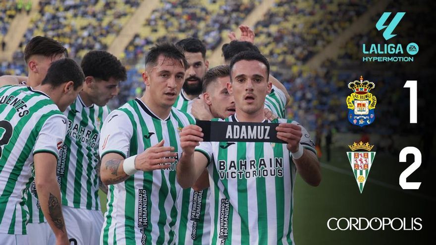 El Córdoba CF honra a Adamuz con una victoria heroica en el Gran Canaria